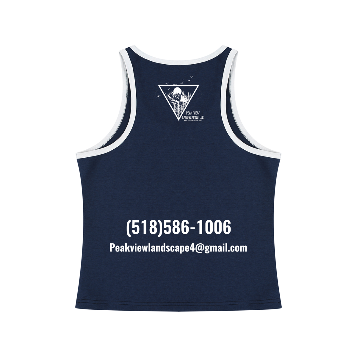 Peak View Landscaping Women's Cropped Tank Top
