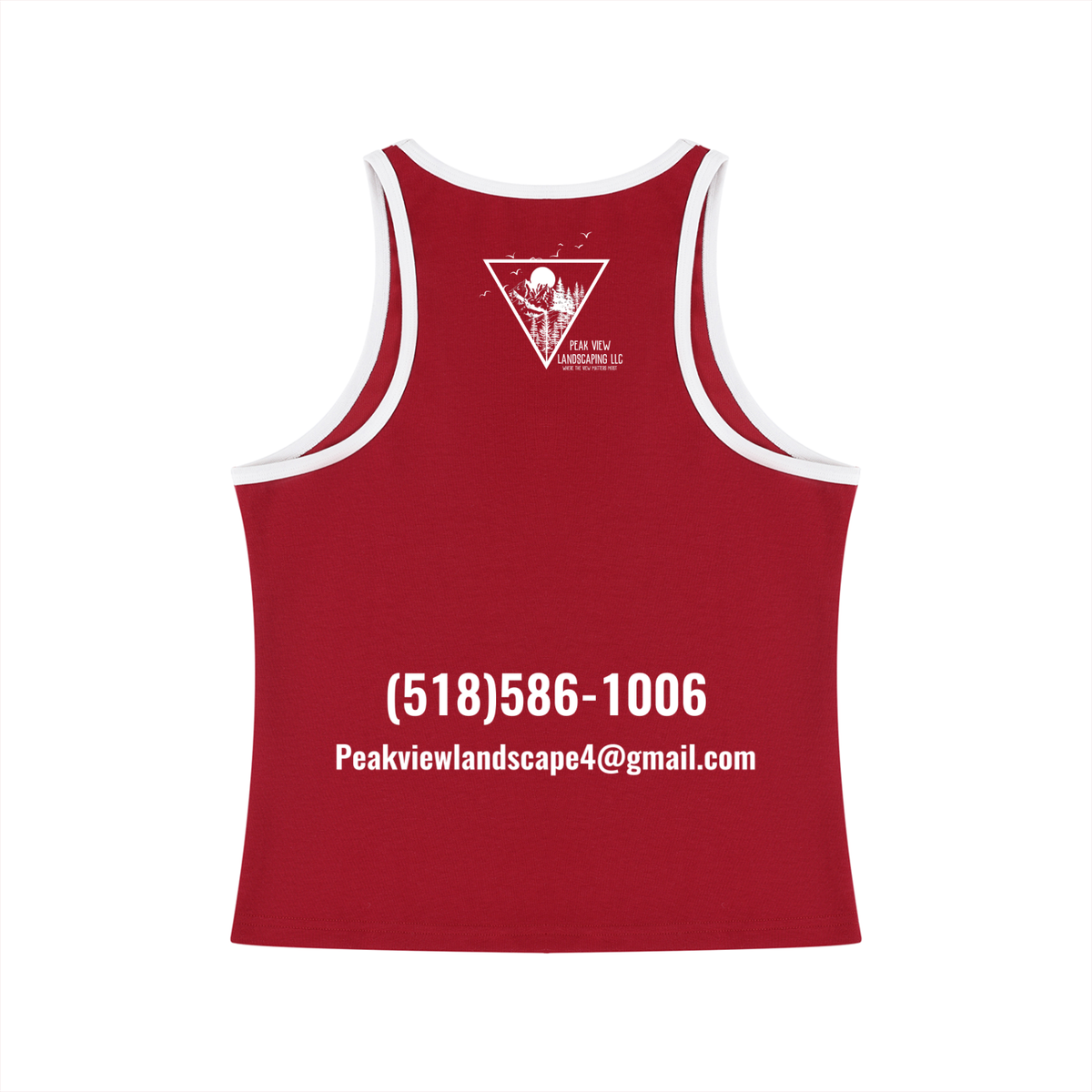 Peak View Landscaping Women's Cropped Tank Top