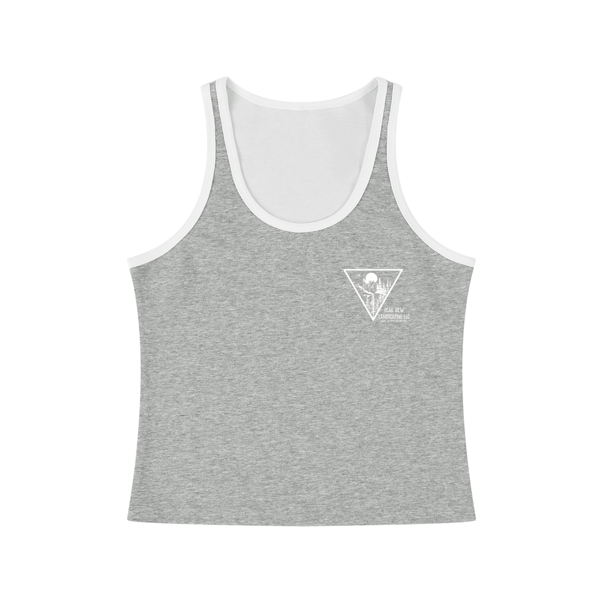 Peak View Landscaping Women's Cropped Tank Top