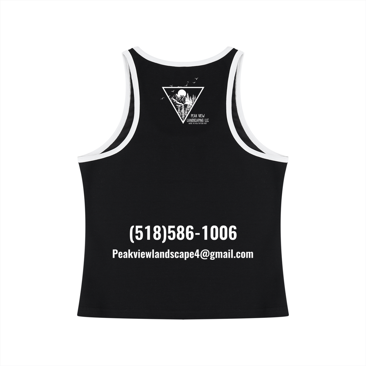 Peak View Landscaping Women's Cropped Tank Top