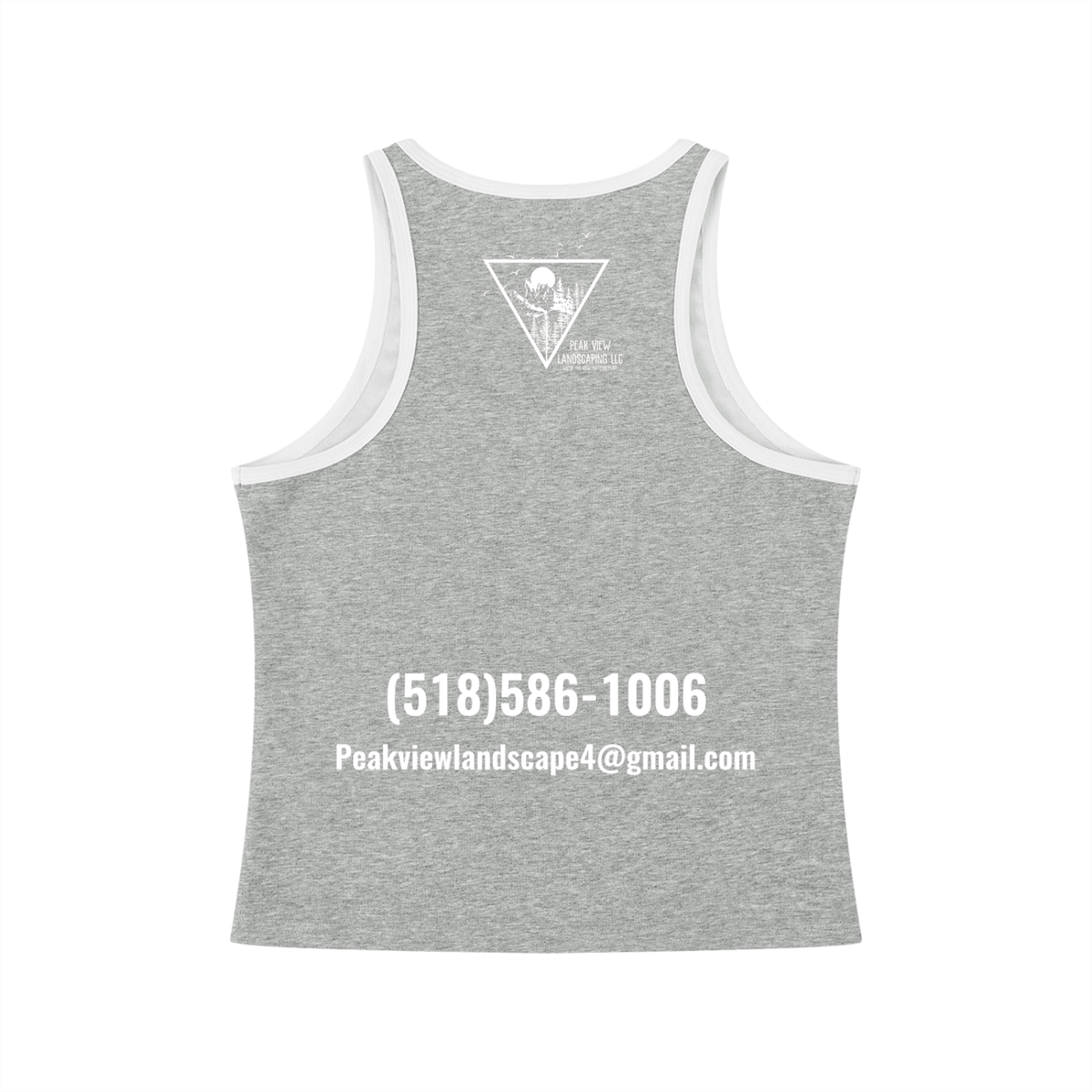 Peak View Landscaping Women's Cropped Tank Top