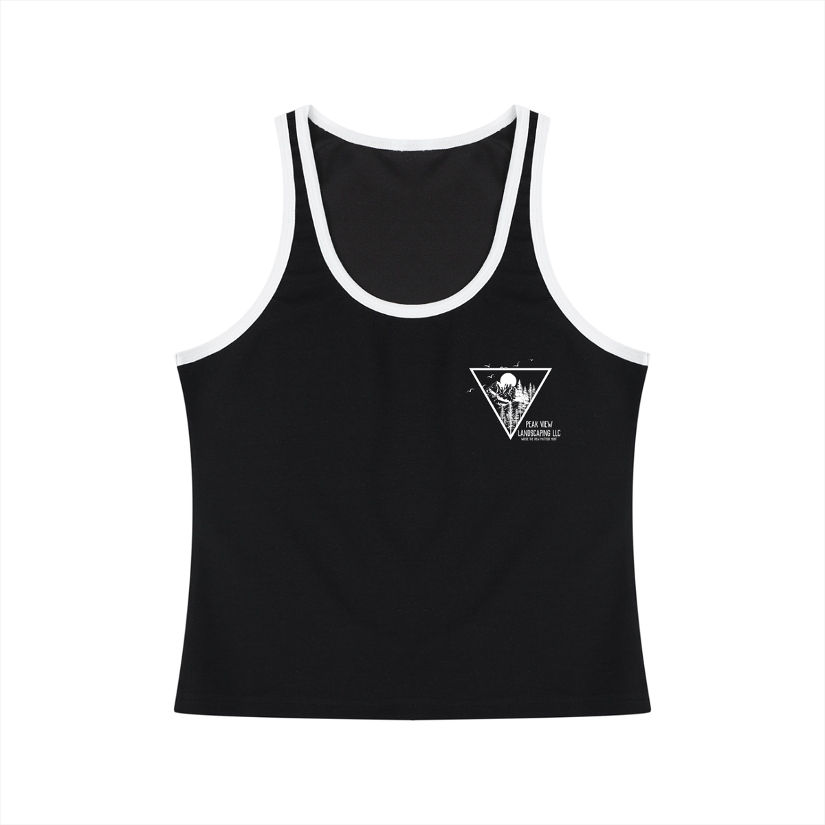 Peak View Landscaping Women's Cropped Tank Top