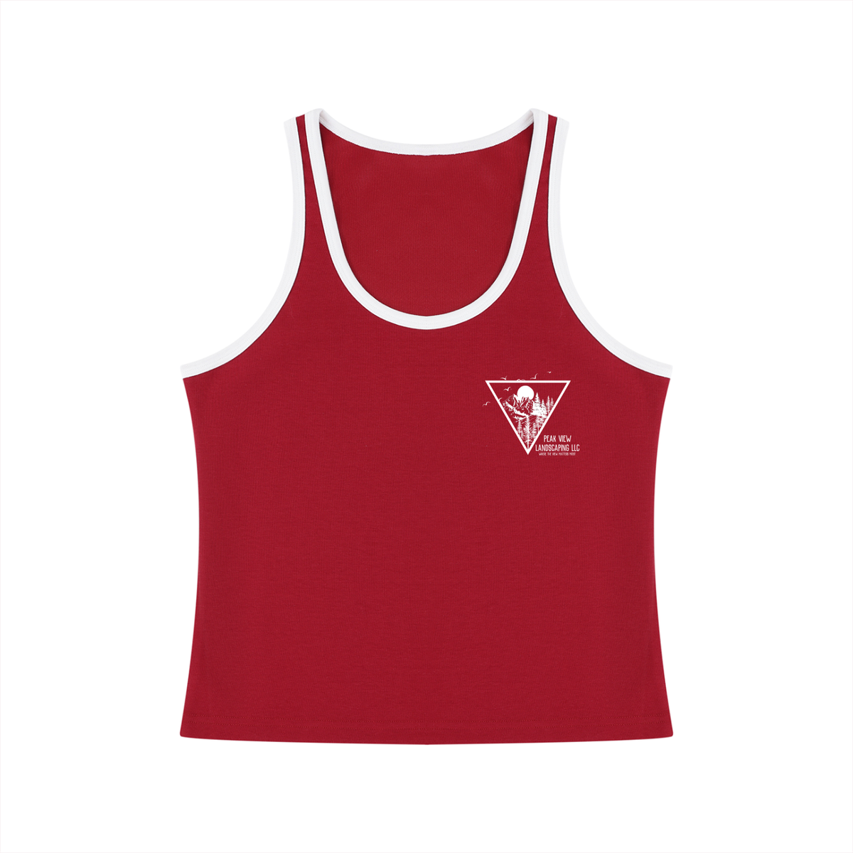 Peak View Landscaping Women's Cropped Tank Top