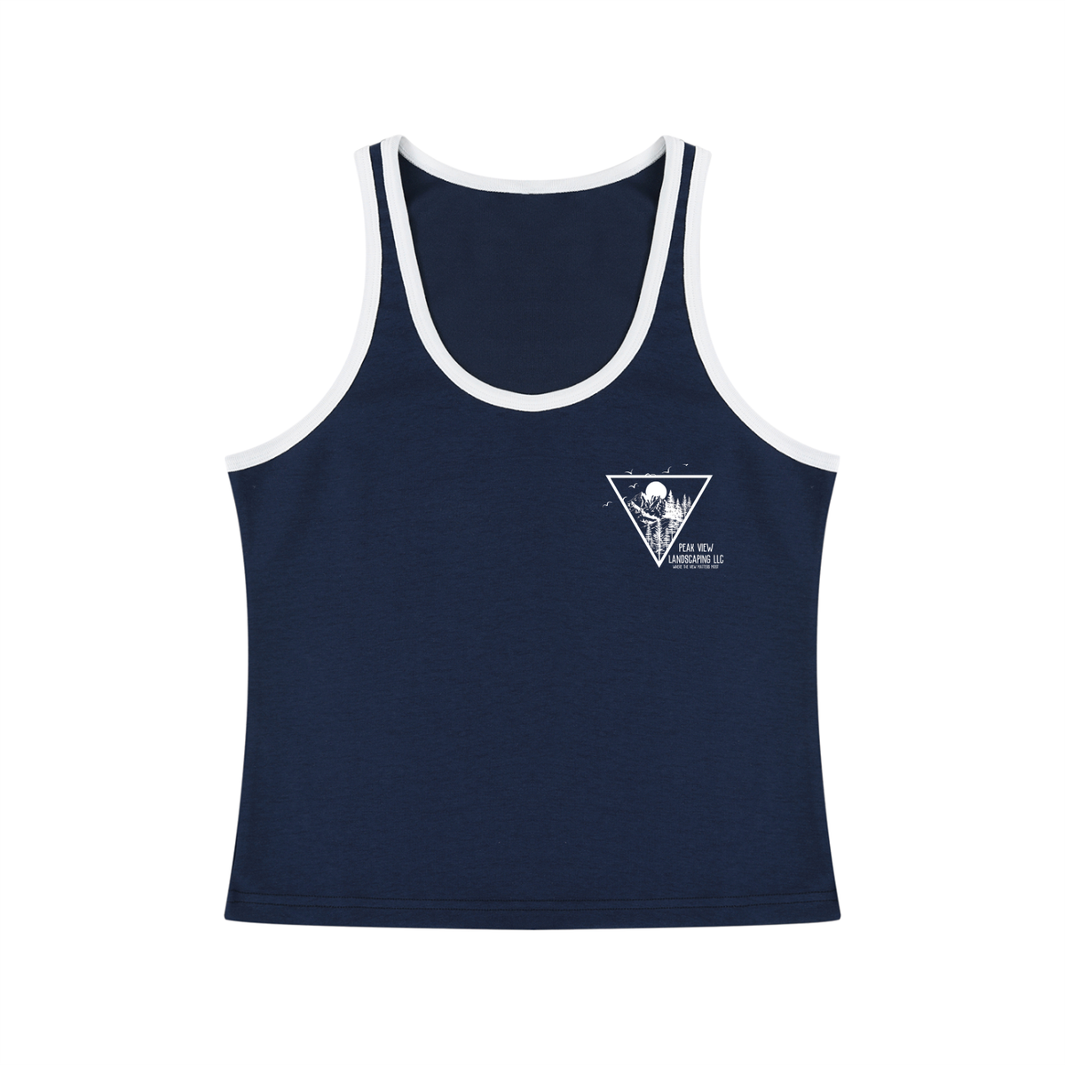 Peak View Landscaping Women's Cropped Tank Top